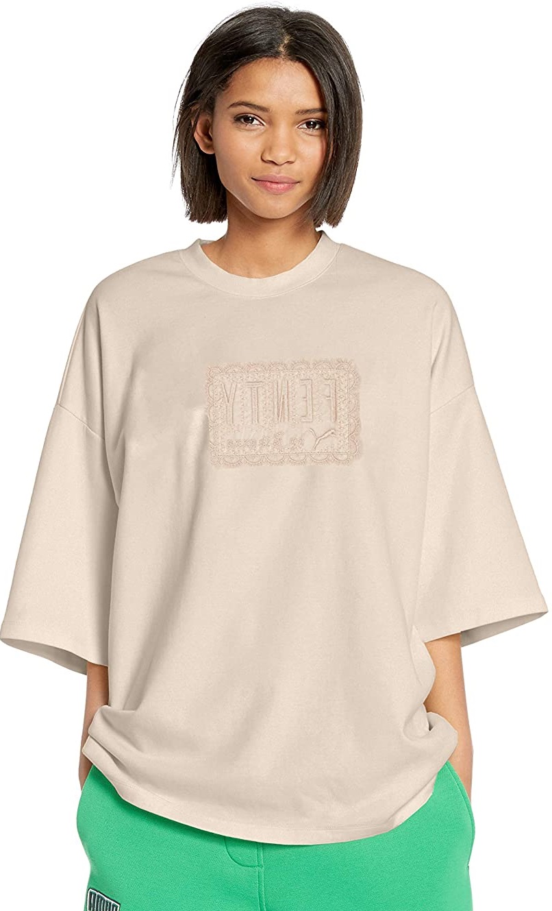 woman in a oversized t shirt